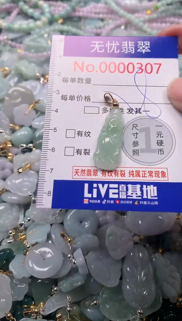 吊坠(不含链)未镶嵌翡翠307