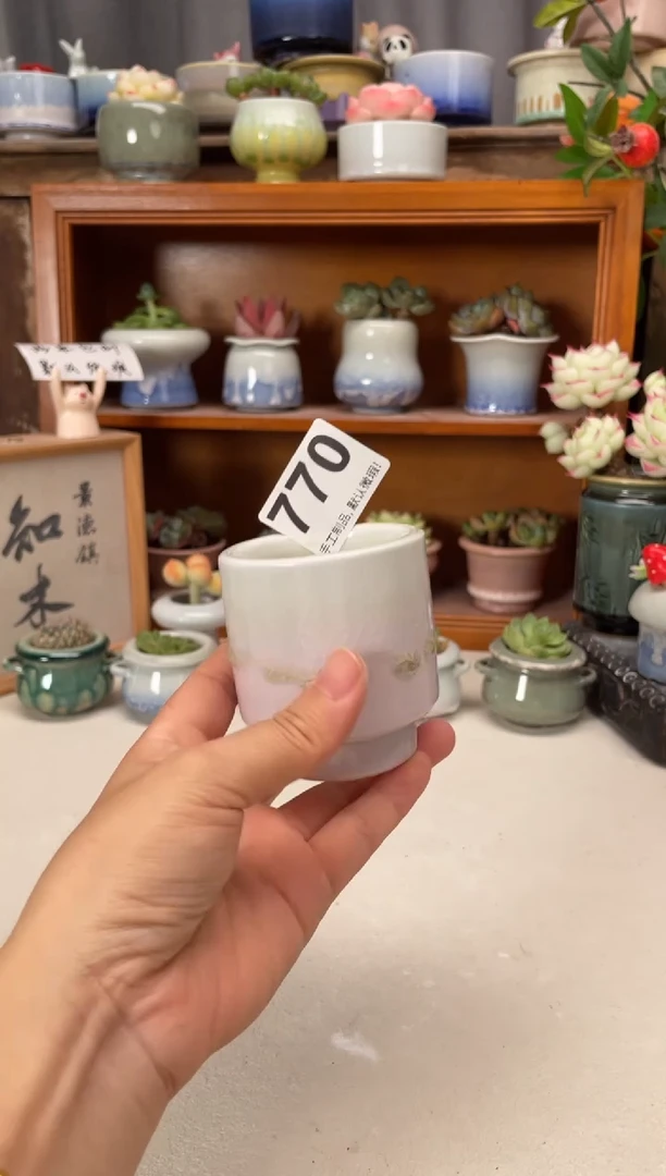 瓷片娇*?770知木小芳花盆