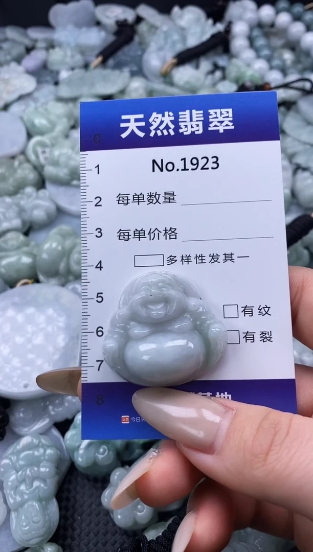 【闪购商品】翡翠颈饰未镶嵌缅甸A货翡翠1923