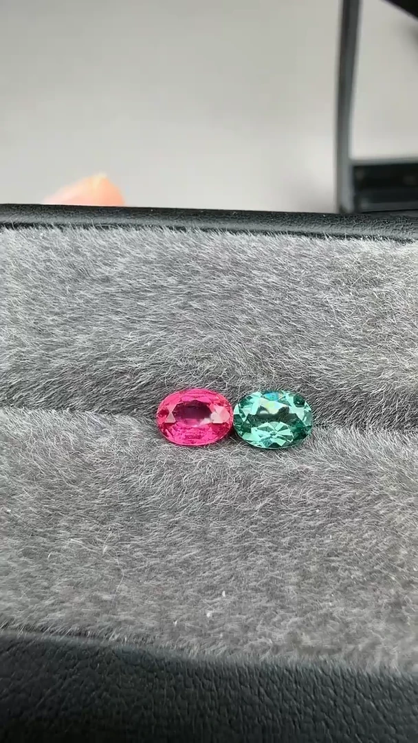 【闪购商品】碧玺撞色配对未镶嵌1.6ct-A491-2p
