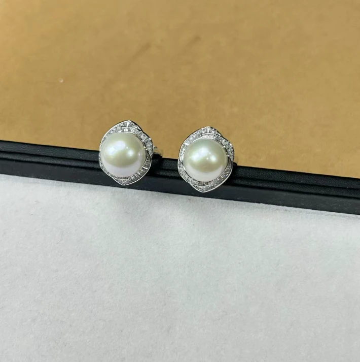 【缺货】S925银淡水有核珍珠戒指多样性发一/有瑕11-12mm V0107