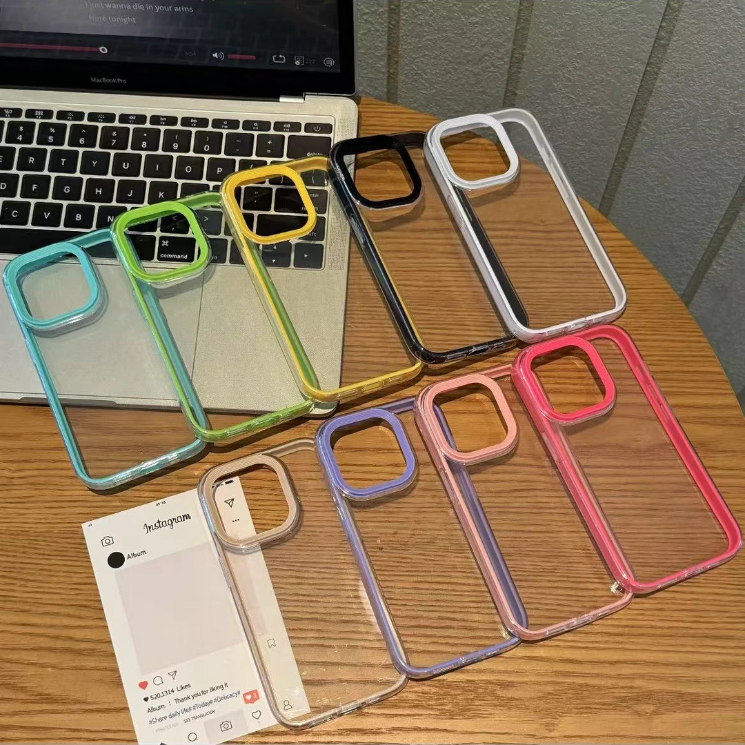 小清新透明三合一适用iPhone16手机壳苹果15promax防摔14高级13套