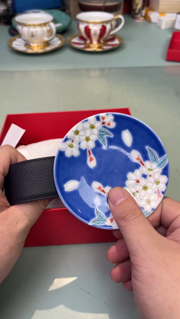 【闪购商品】瓷片麻面皮带