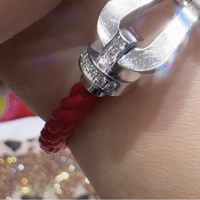 合金手链  【S905红绳银马蹄】包嫂仿真金色女手链久不褪色首饰品轻