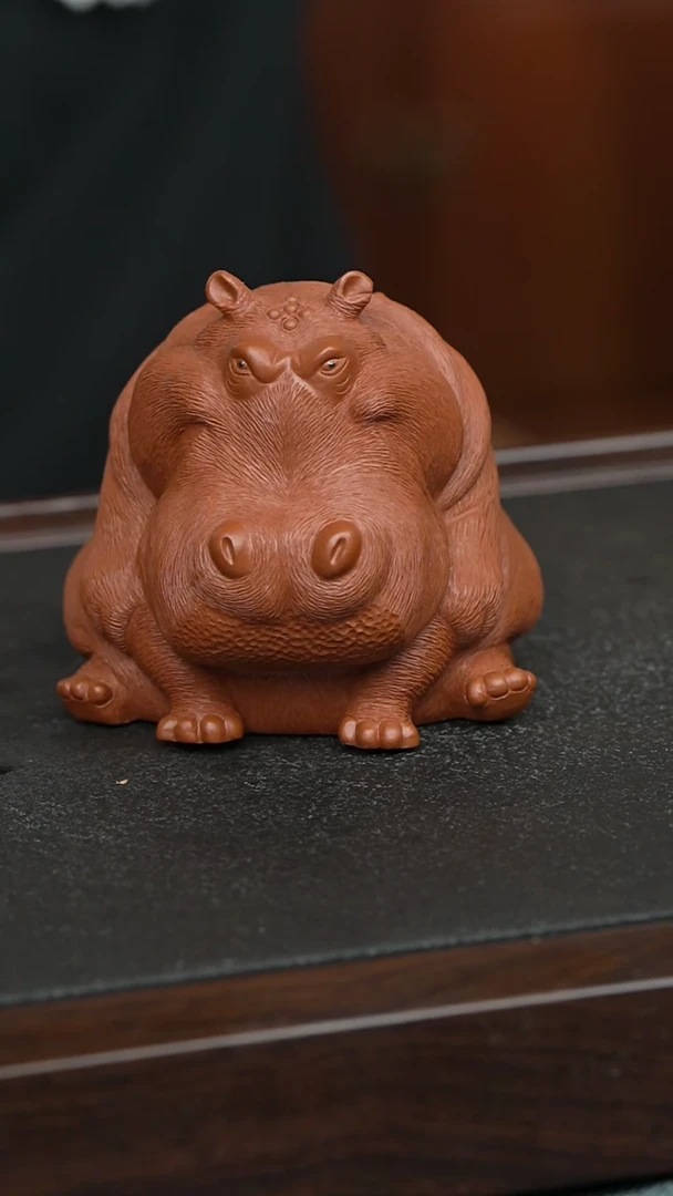 紫砂茶宠紫砂 河马