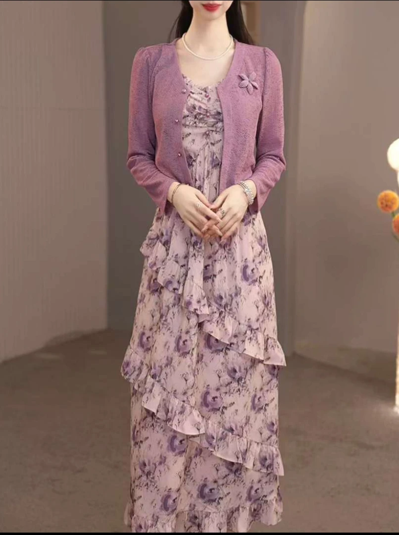 【新品上新】2025年外套配连衣裙优雅气质时尚减龄休闲显瘦收腰早秋