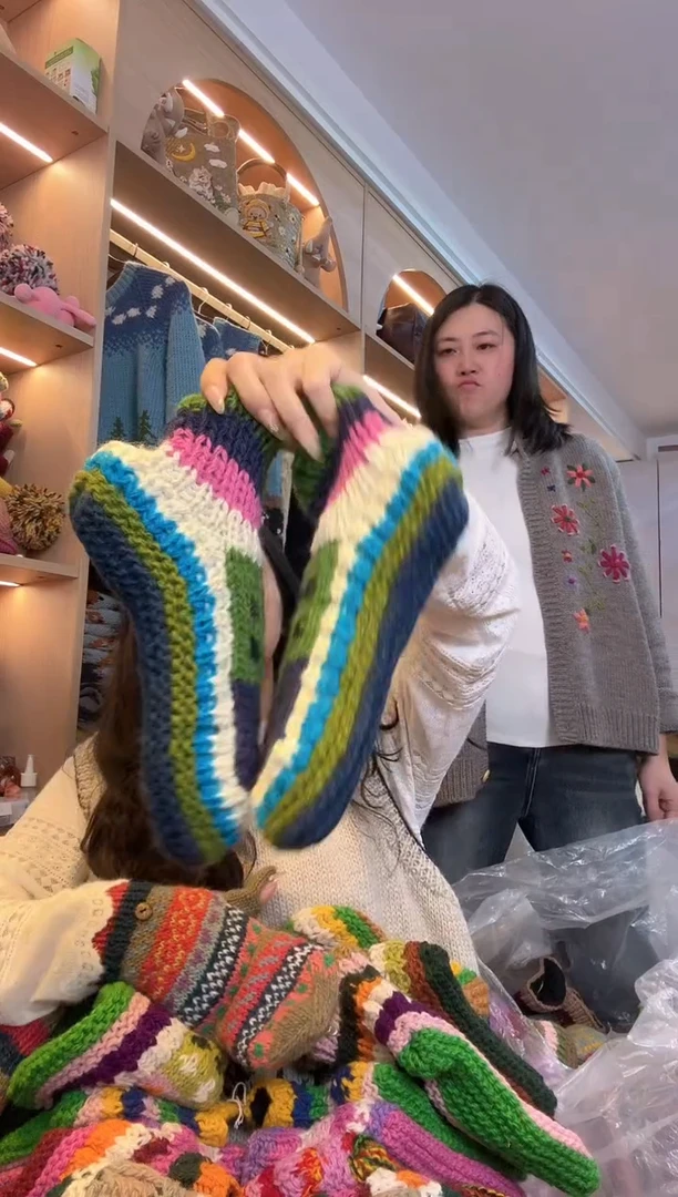 羊毛原***子纯手工袜子157