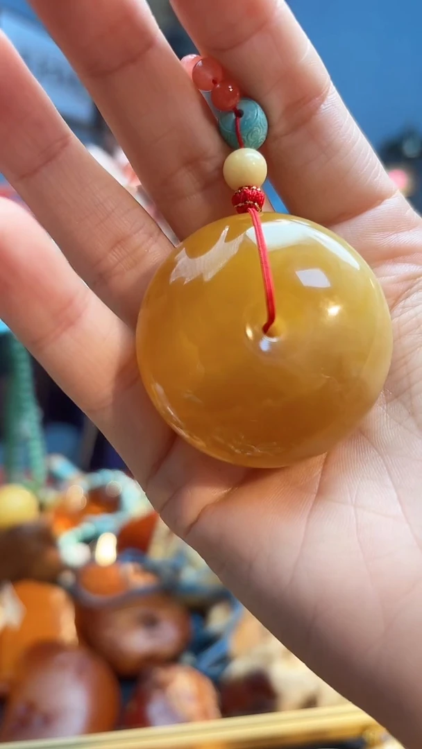 琥珀颈饰未镶嵌项链