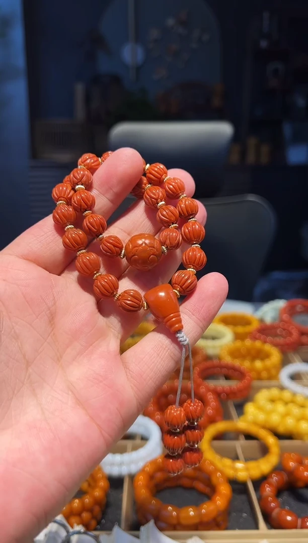 未镶嵌手串南红玛瑙手持