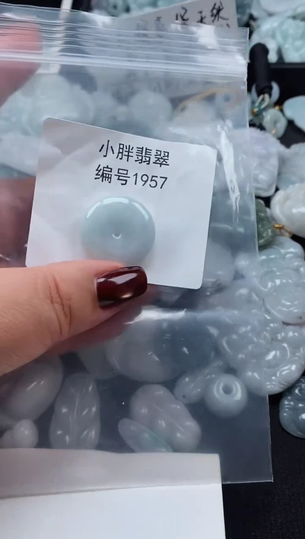 颈饰未镶嵌翡翠缅甸天然A货翡翠1957