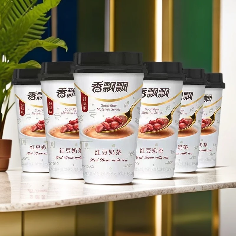 【11月份到期】香飘飘红豆奶茶蓝莓芒果奶茶多口味64g*6杯下午茶
