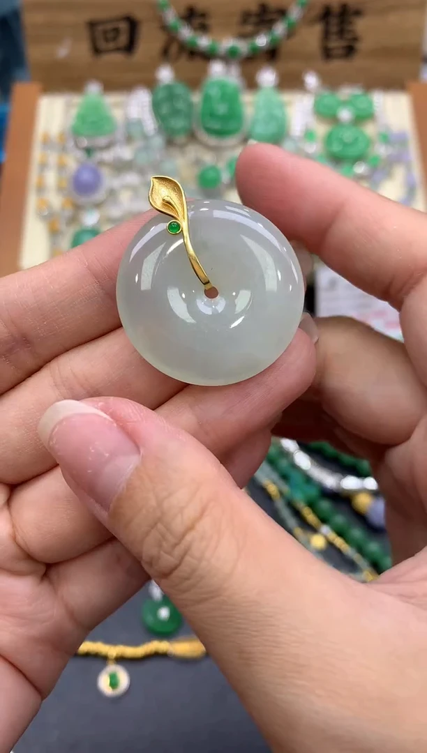 【闪购商品】翡翠颈饰18K金镶嵌189-中国好珍宝