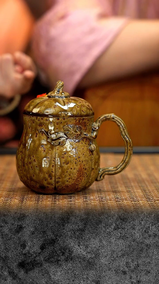 紫砂茶宠紫砂 宜兴紫砂 GFY  金丝楠木 盖杯