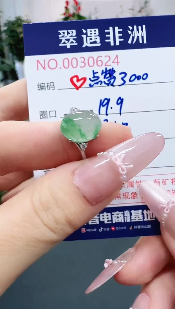 未镶嵌1石英质玉（非洲翠）C**o/0624