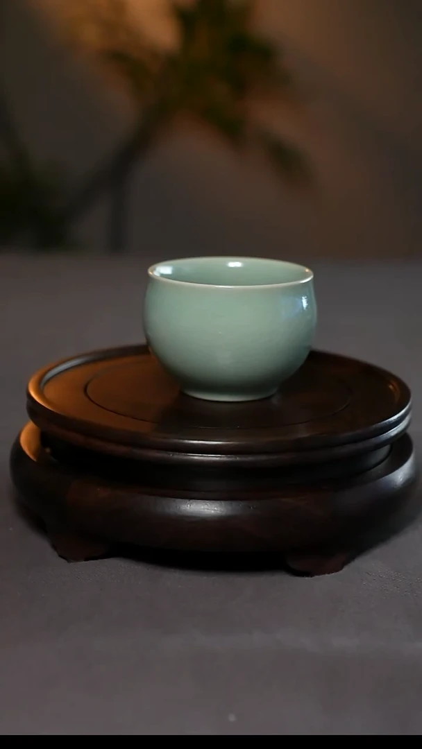 仿古汝官釉原产地福岗杯
