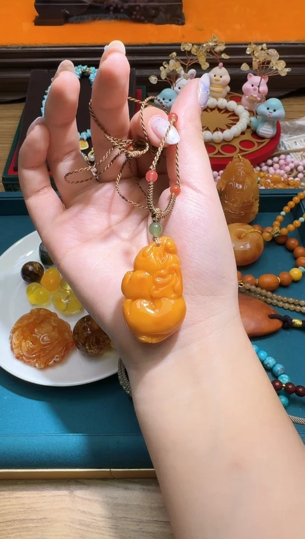 琥珀颈饰未镶嵌多样性发一件 138