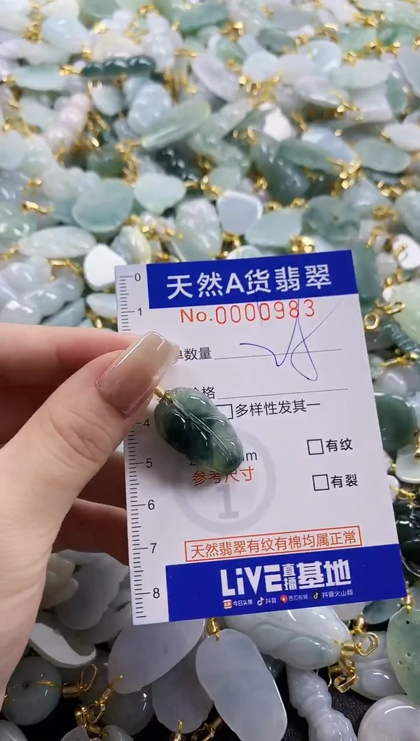 颈饰未镶嵌翡翠天然A货翡翠