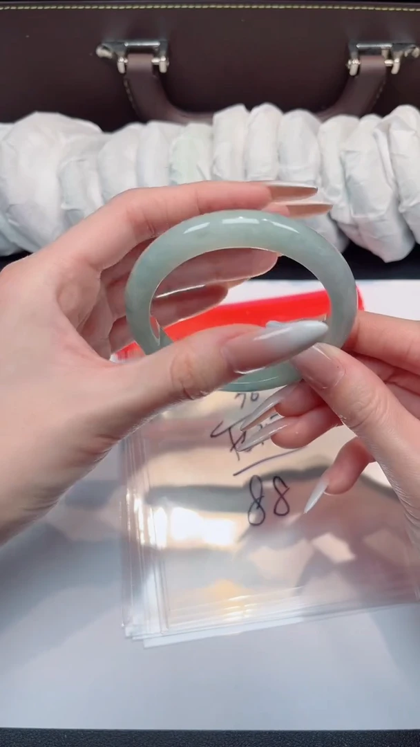 未镶嵌手镯翡翠编号--36