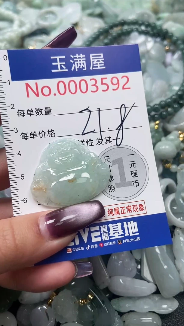 颈饰未镶嵌翡翠3592