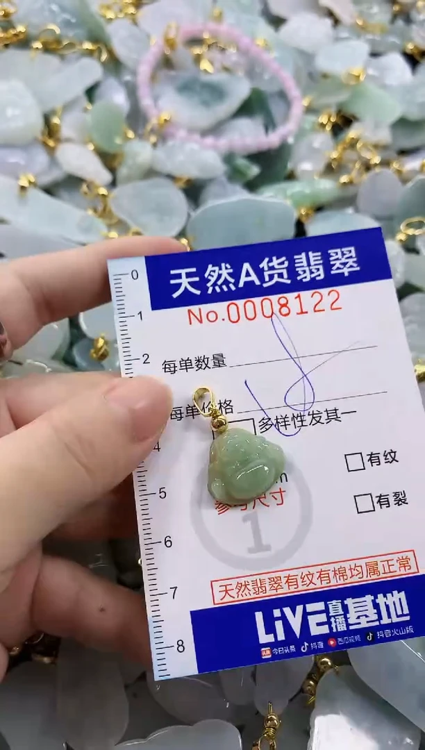 颈饰未镶嵌翡翠天然A货翡翠