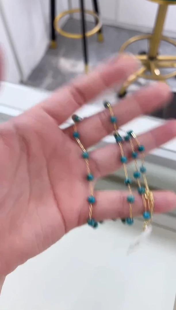 未镶嵌绿松石项链发货一件