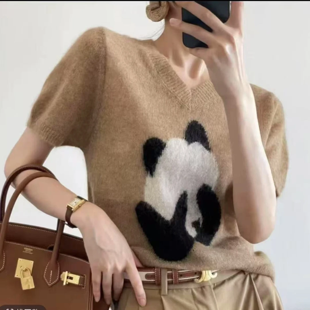 221#新款针织衫显瘦时尚百搭v领53