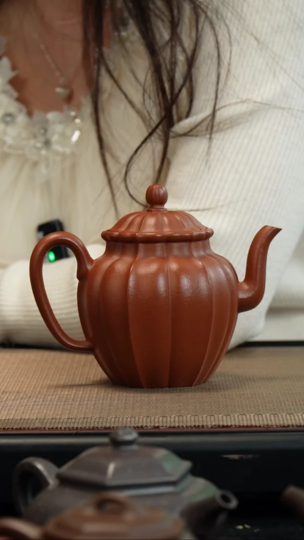 【闪购商品】紫砂茶壶生砂朱泥银台醉客