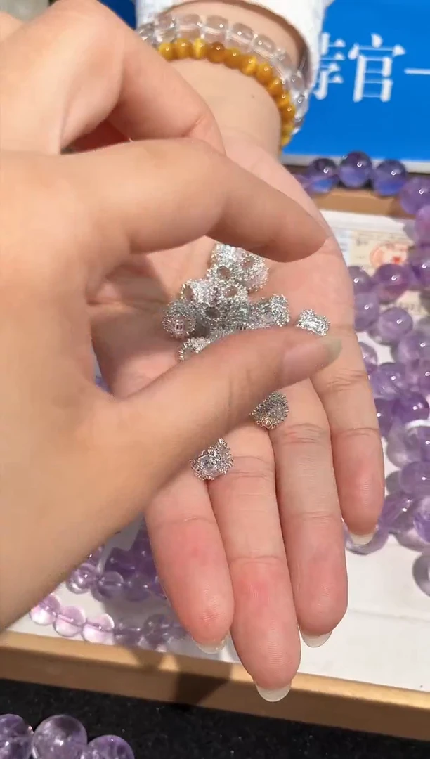 【闪购商品】水晶手链未镶嵌19号双圈钻配件