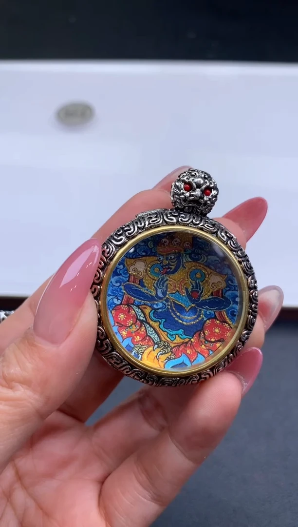 【哈轩灵灵臻选】扎基拉姆今生唐卡挂件