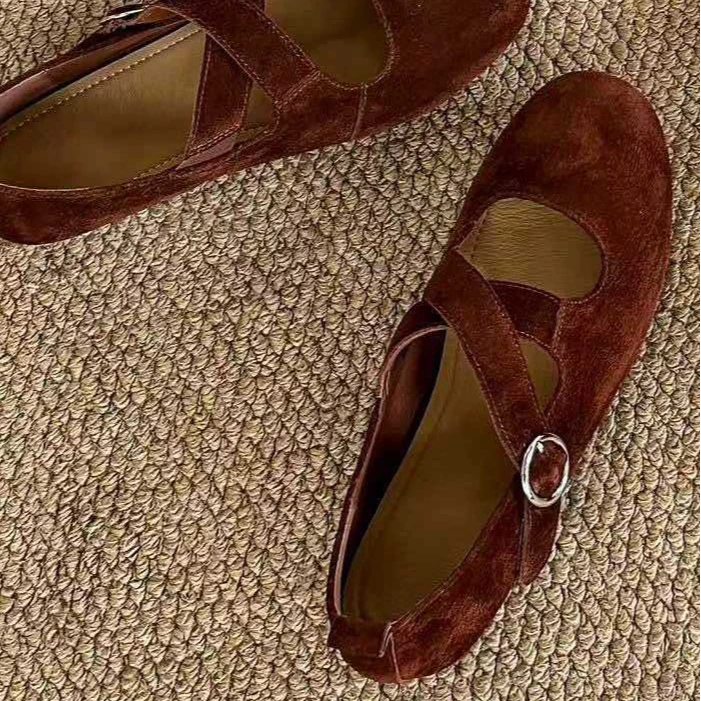 【二号链接】按照编码去拍！！休闲风纯色单鞋复古平底鞋软底百搭