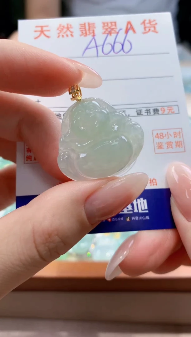 翡翠未镶嵌颈饰天然A货翡翠挂件