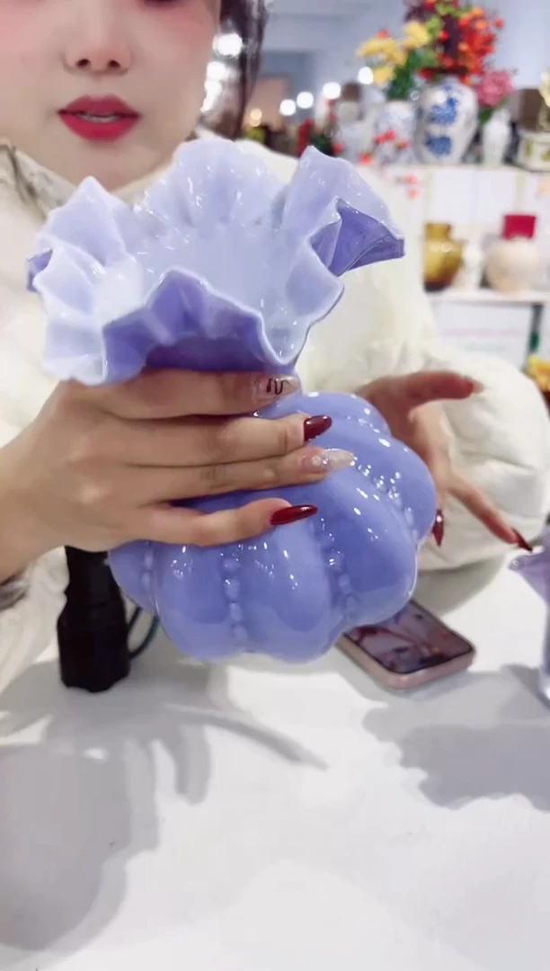 【闪购商品】玻璃私花主义花瓶厂--HFEM