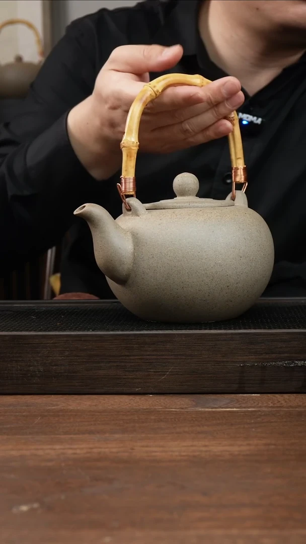 茶杯紫砂✨****✨还原烧煮茶壶 ！ 竹节把手