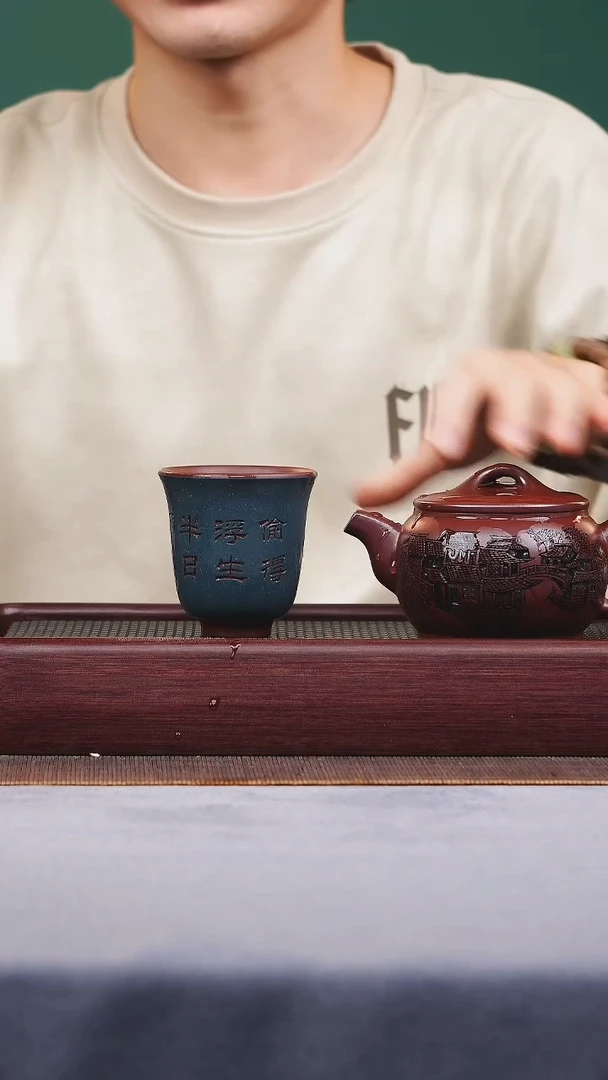 茶壶紫砂宜兴原矿紫砂作品