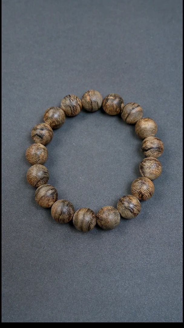 沉香手串13mm文莱蛇皮纹16.91g