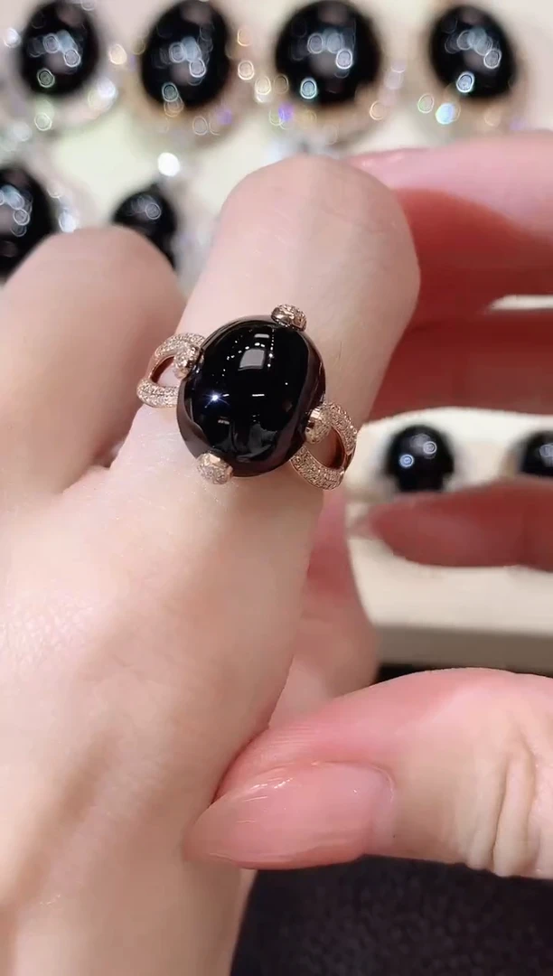 18K金镶嵌戒指翡翠D14