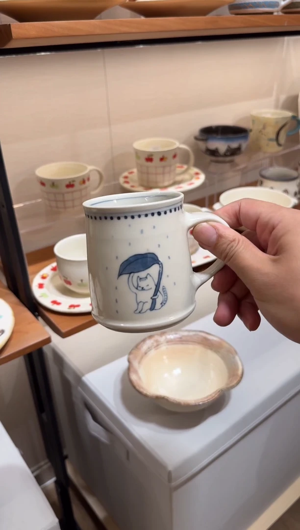 陶日本作家器手作器物村田亚希马克杯