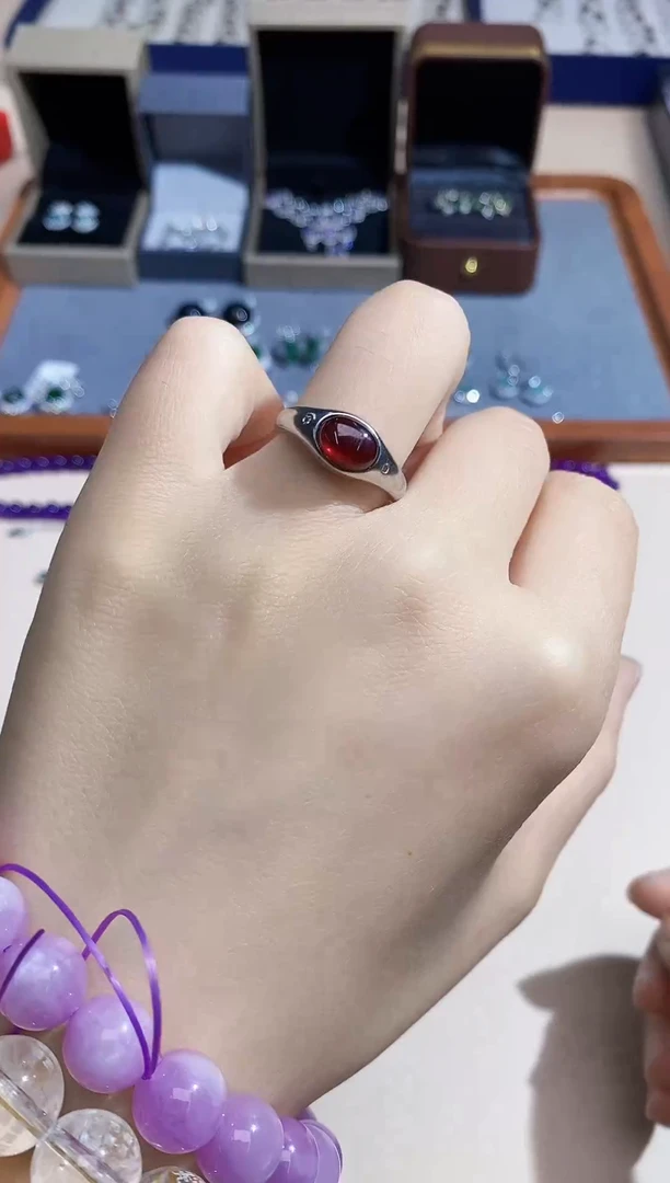 【闪购商品】石榴石戒指未镶嵌多样性 发其一  【56】