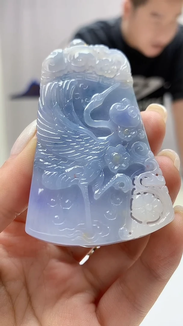 定制翡翠未镶嵌5028ms-毛货挂件199