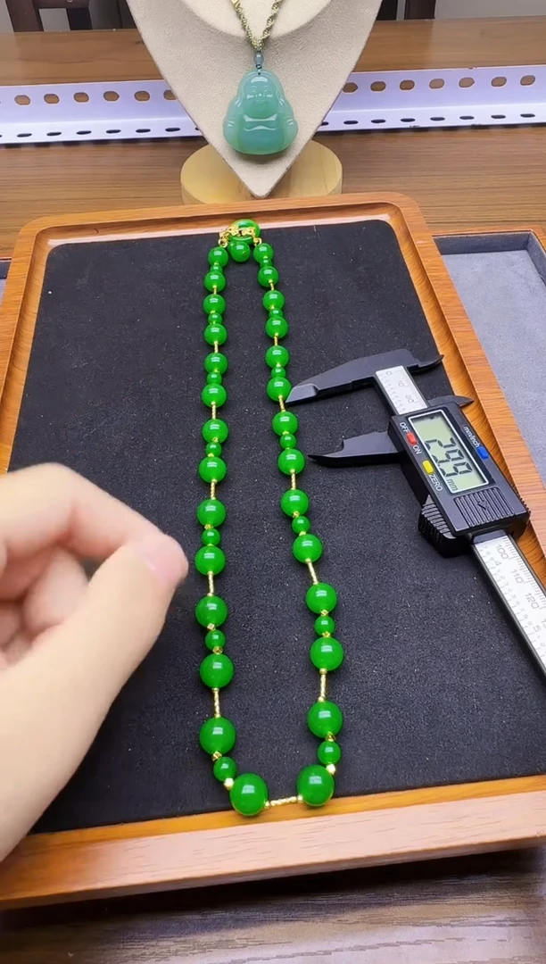 颈饰14K金镶嵌翡翠X236