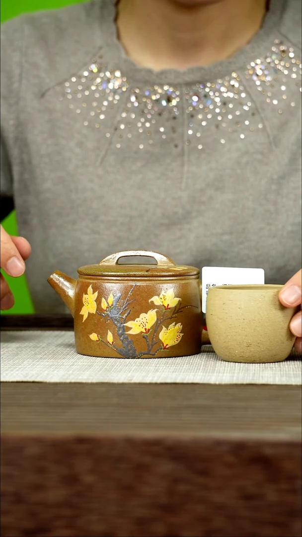 茶壶紫砂紫砂工艺厂T334 梨皮本山绿柴烧 汉瓦 180cc