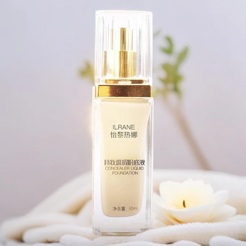 怡黎热娜粉遮瑕粉底控油持久持妆紧致修颜自然色包邮粉底液荷兰猪