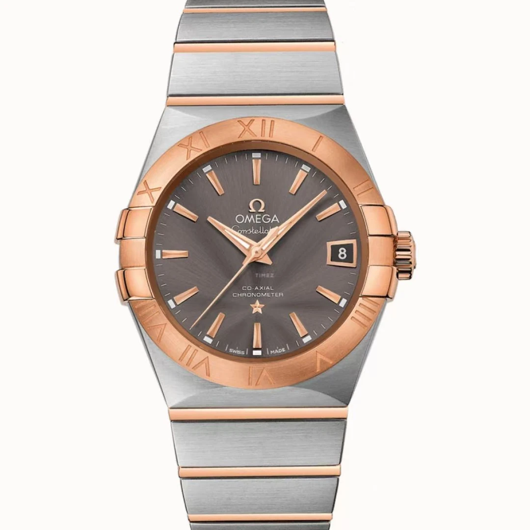 99新 Omega/欧米茄 老佛爷/欧米茄星座/自动机械/18年全套/38mm