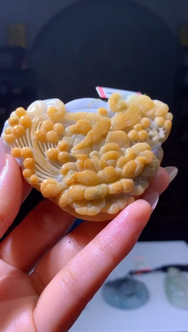 定制翡翠未镶嵌1097hm-毛货挂件18