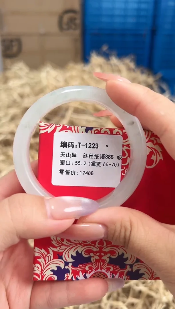 未镶嵌手镯石英质玉T-1223