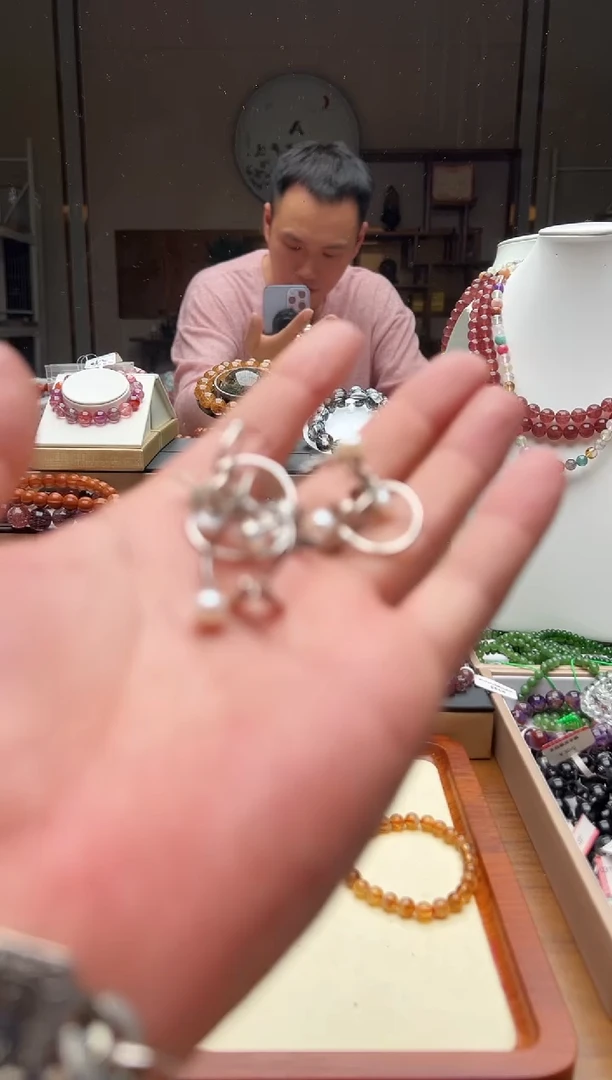 未镶嵌手链水晶珍珠戒指
