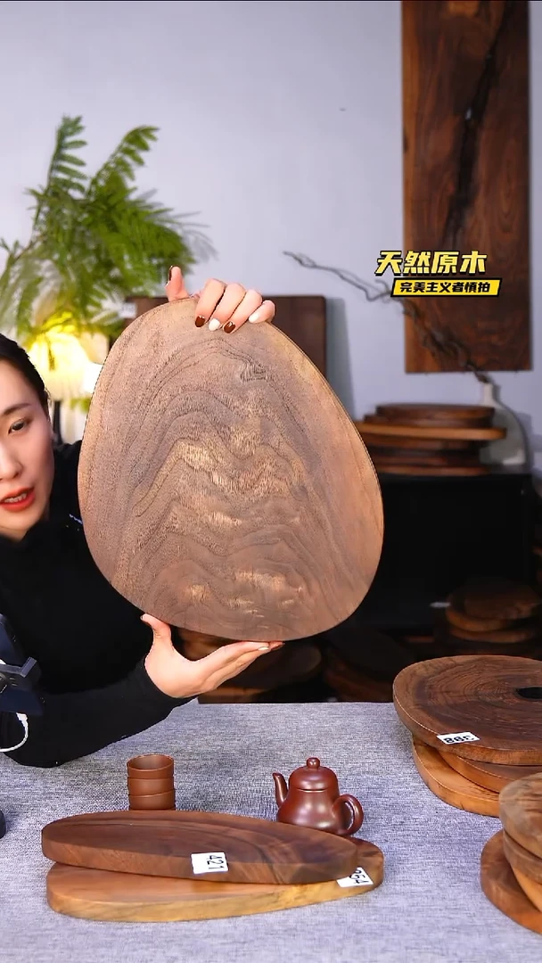木北美黑胡桃原木.干裂疤结不属于商品质量问题完美主义者慎拍