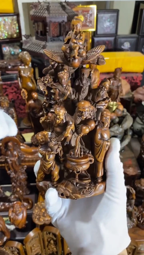 小叶黄杨摆件八仙过海