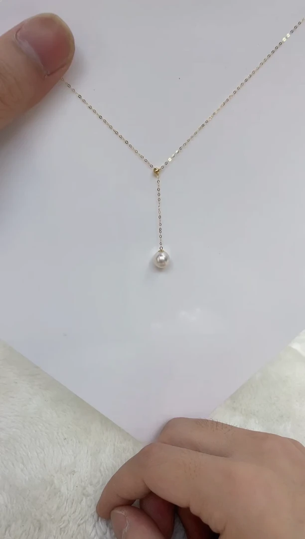 海水珍珠18K金镶嵌颈饰