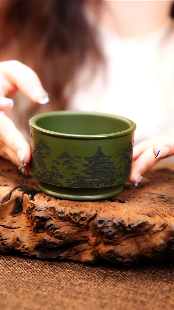 茶杯紫砂原矿紫砂杯